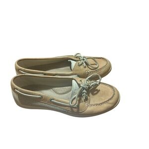 Sperry Angelfish Women’s 8 Tan Leather Boat Shoes Loafers